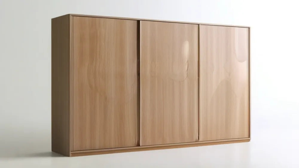Szafa przesuwna 3-drzwiowa dąb naturalny 180 × 60 × 200 cm